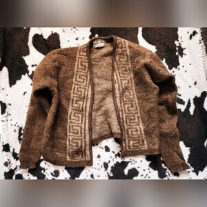 WOMEN'S 70'S CARDI - BROWN